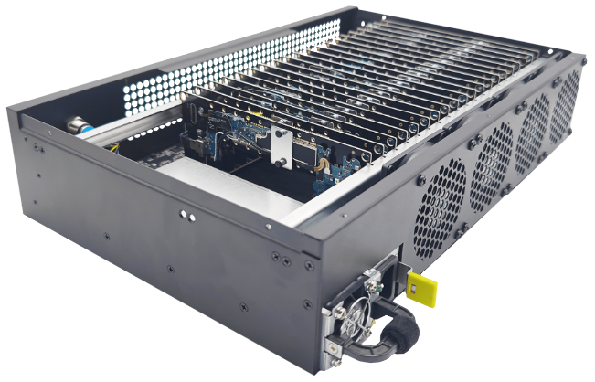 AutoViral Phone Box System - USB Hub with Multiple Connected Phones